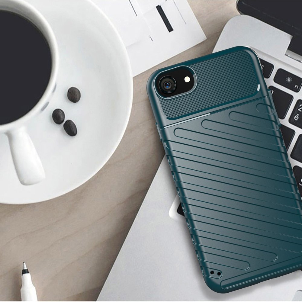 Capa Thunder Capa flexível resistente resistente em TPU para iPhone SE 2020 - iPhone 8 - iPhone 7 azul