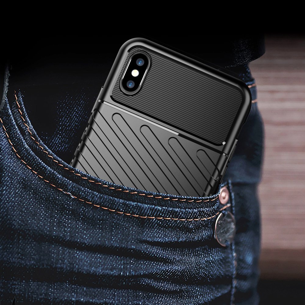 Capa Thunder capa flexível resistente resistente em TPU para iPhone XS Max verde