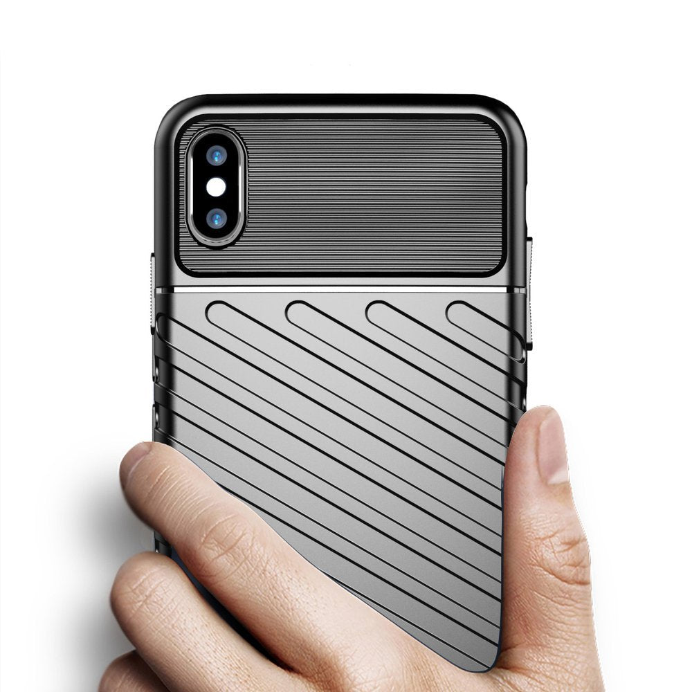 Capa Thunder capa flexível resistente resistente em TPU para iPhone XS Max verde