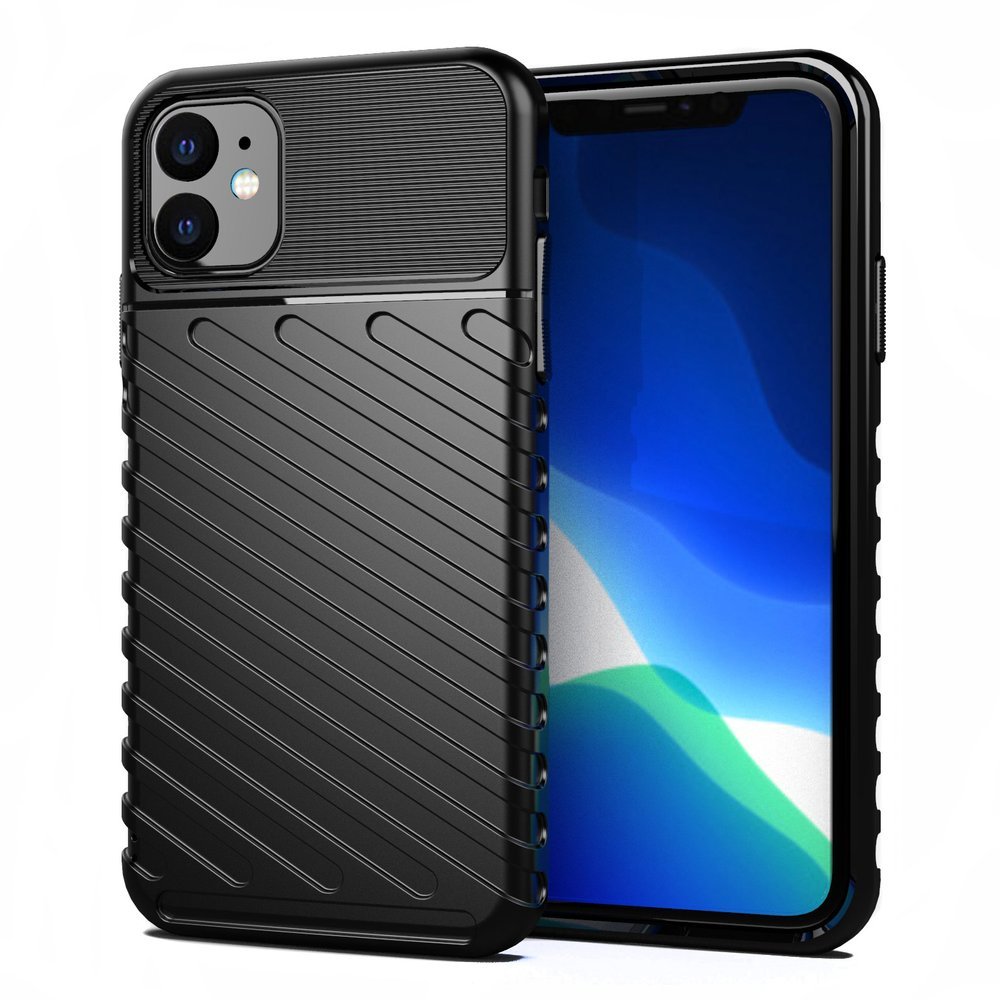 Capa Thunder Capa flexível resistente resistente em TPU para iPhone 11 preta