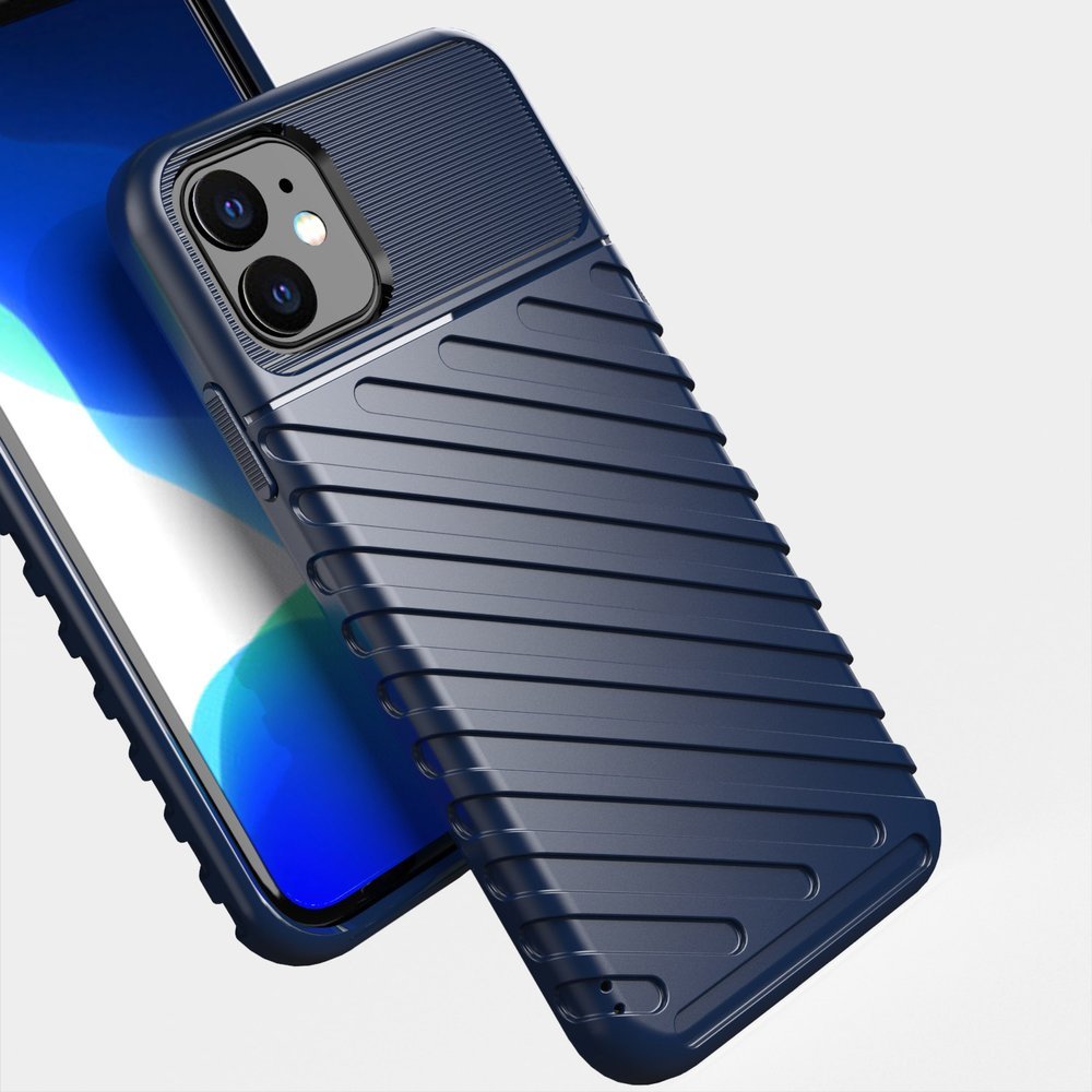 Capa Thunder capa flexível resistente resistente e resistente de TPU para iPhone 11 azul