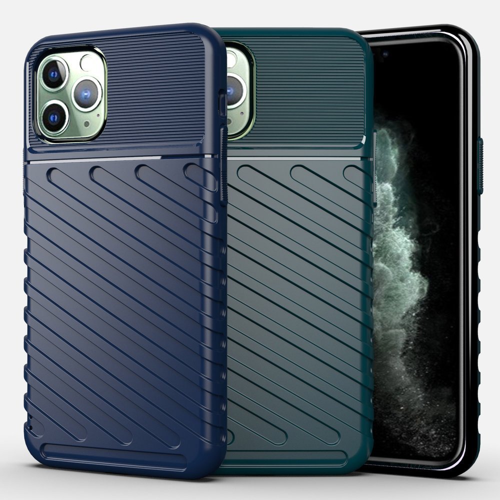 Capa Thunder capa flexível resistente resistente em TPU para iPhone 11 Pro verde