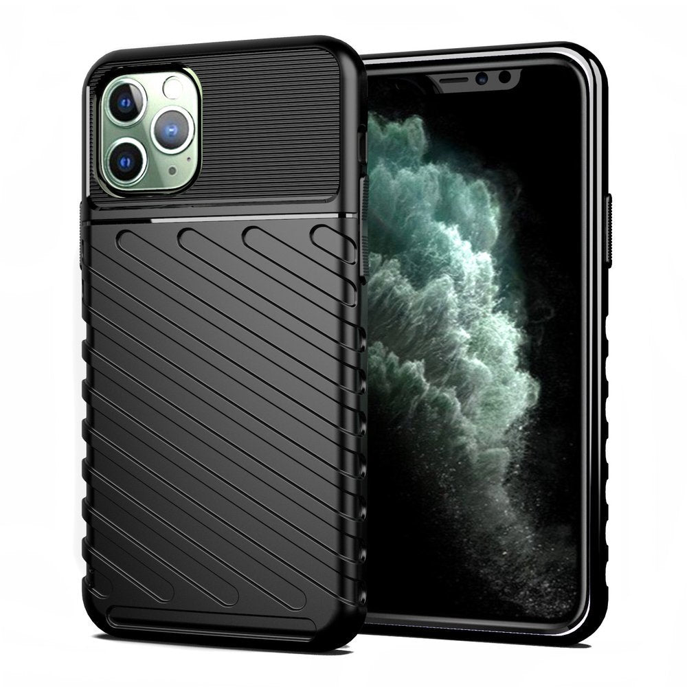Capa Thunder capa flexível resistente resistente em TPU para iPhone 11 Pro Max preta