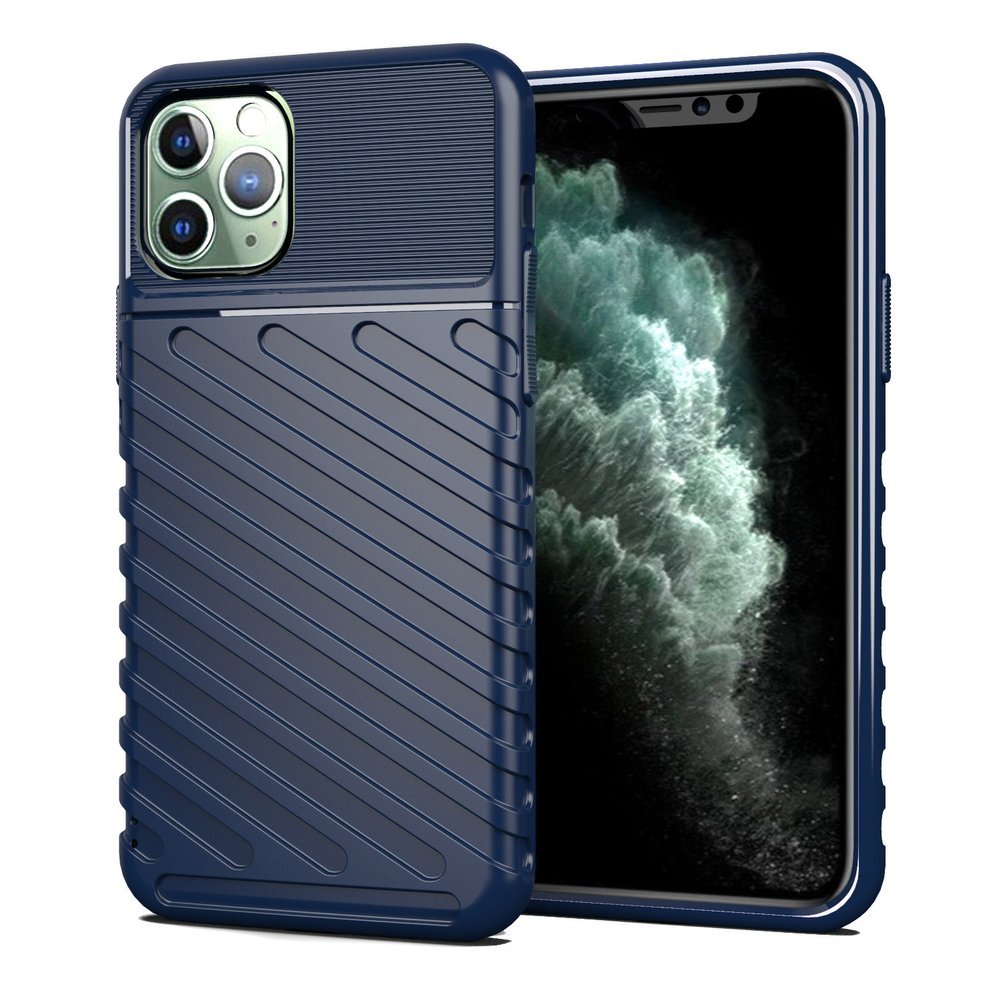 Capa Thunder Capa flexível resistente resistente em TPU para iPhone 11 Pro Max azul