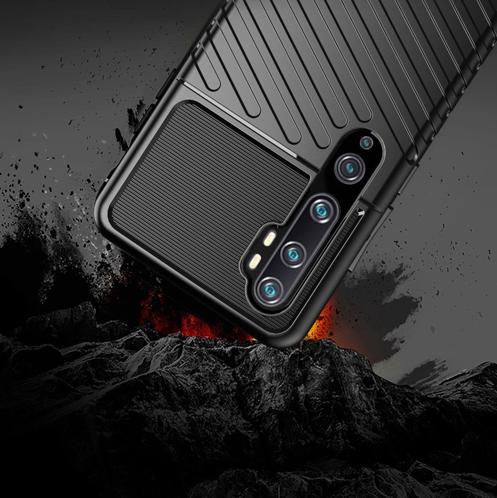 Capa Thunder Capa flexível resistente resistente em TPU para Samsung Galaxy Note 10 preta