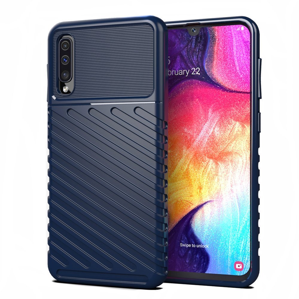 Capa Thunder Capa flexível resistente resistente em TPU para Samsung Galaxy A50s - Galaxy A50 - Galaxy A30s azul