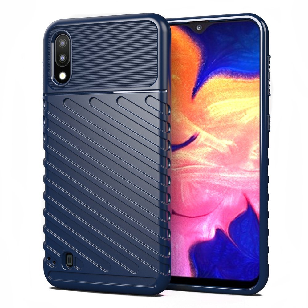 Capa Thunder capa flexível resistente resistente em TPU para Samsung Galaxy A10 azul