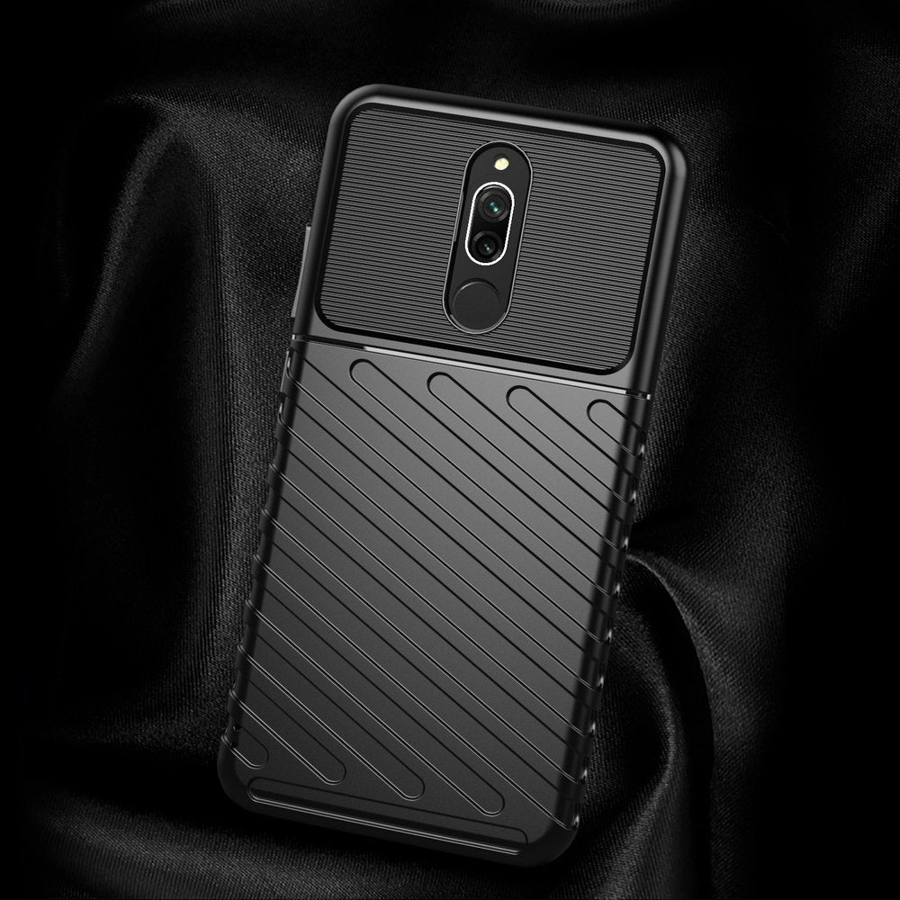 Capa Thunder Capa flexível resistente resistente em TPU para Xiaomi Redmi 8 preta