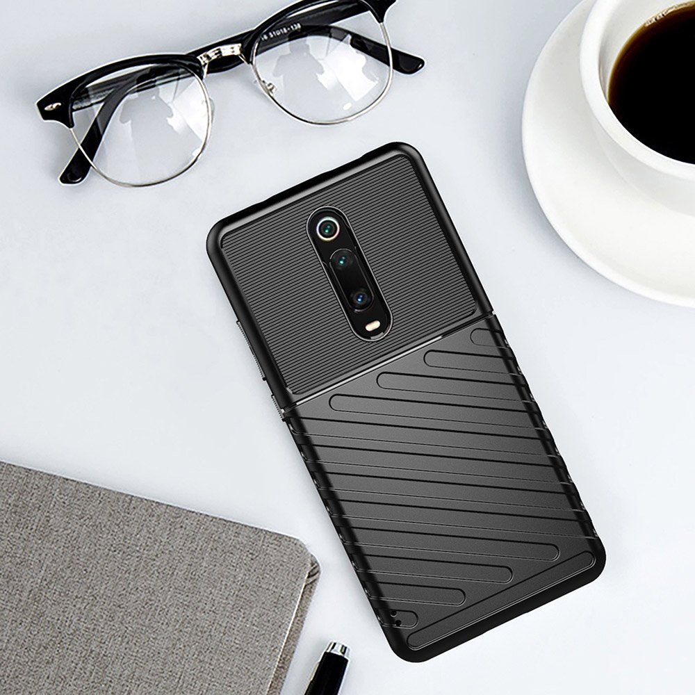 Capa Thunder Capa flexível resistente resistente em TPU para Xiaomi Mi 9T - Xiaomi Mi 9T Pro preto