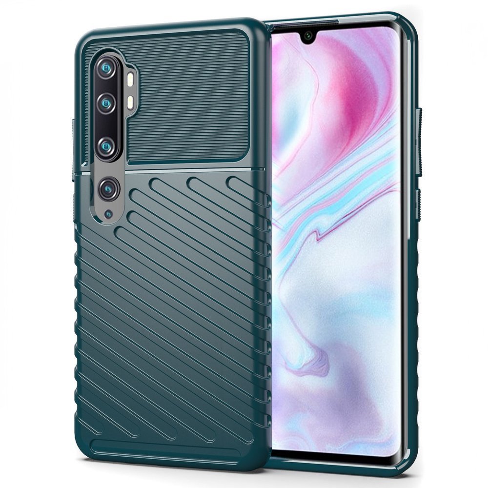 Capa Thunder Capa flexível resistente resistente em TPU para Xiaomi Mi Note 10 - Mi Note 10 Pro - Mi CC9 Pro verde