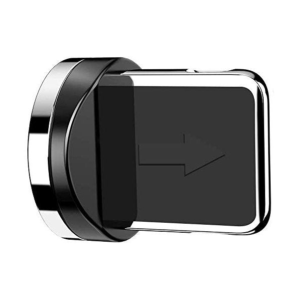 Adaptador de plugue para cabo USB magnético prata relâmpago