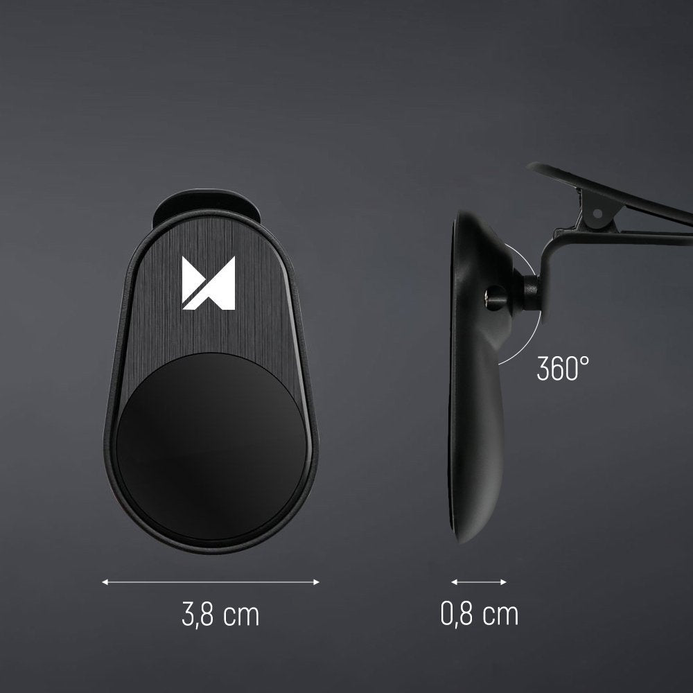 Suporte magnético universal para montagem em suporte para carro Wozinsky para saída de ar preto (WCH-03)
