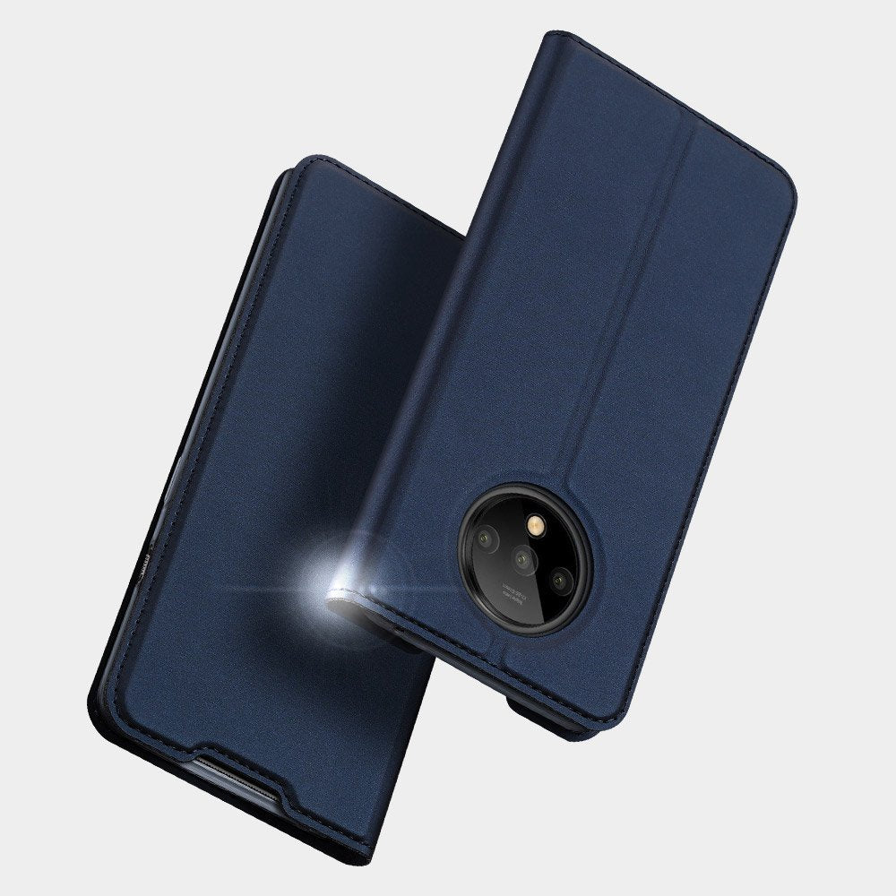 Capa carbono Capa flexível TPU para Motorola G8 Plus azul