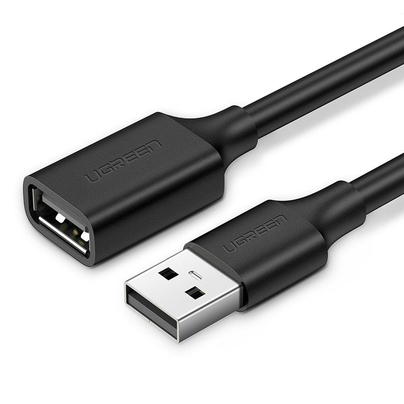 Ugreen USB (fêmea) - cabo de extensão USB (macho) 1m preto (10314)