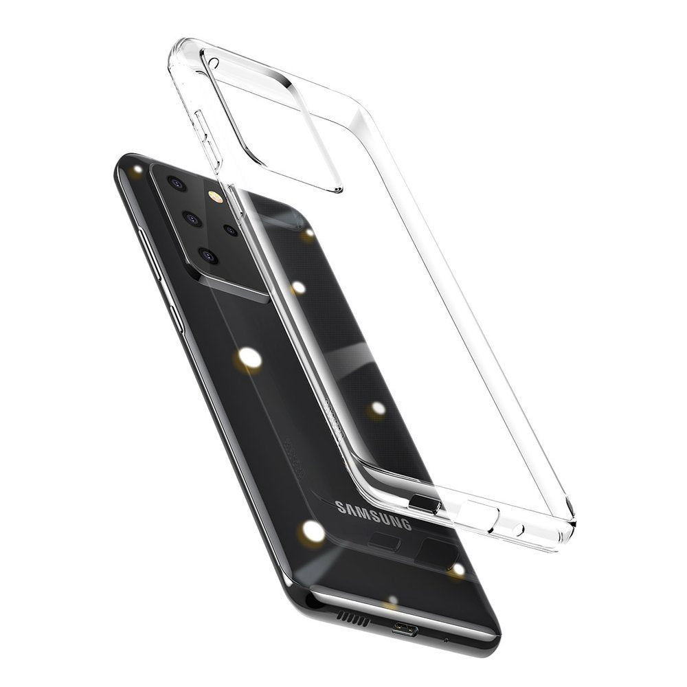 Baseus Simple Series Capa de gel TPU transparente para Samsung Galaxy S20 Plus transparente (ARSAS20P-02)