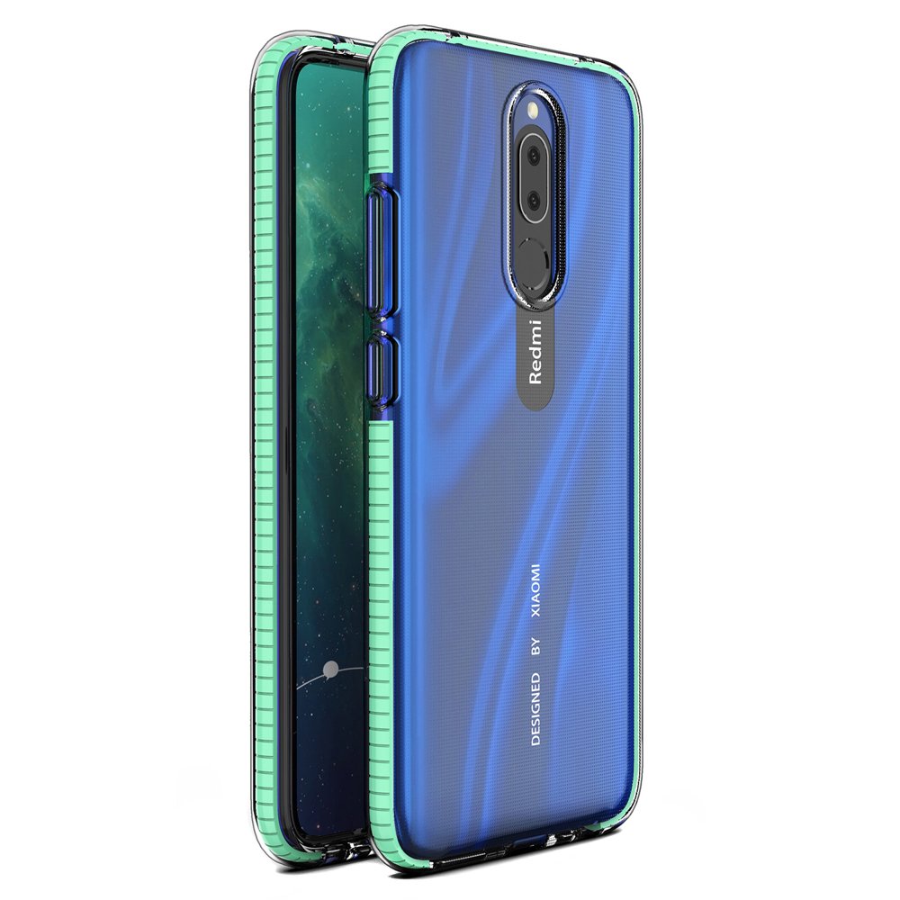 Capa protetora de gel de TPU transparente com moldura colorida para Xiaomi Redmi 8A - Xiaomi Redmi 8 mint