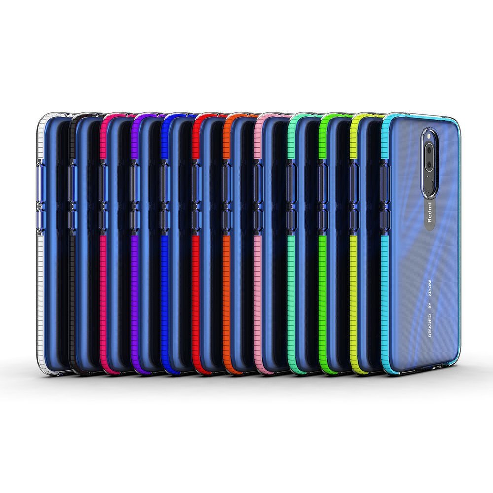 Capa protetora de gel de TPU transparente com moldura colorida para Xiaomi Redmi 8A - Xiaomi Redmi 8 amarelo