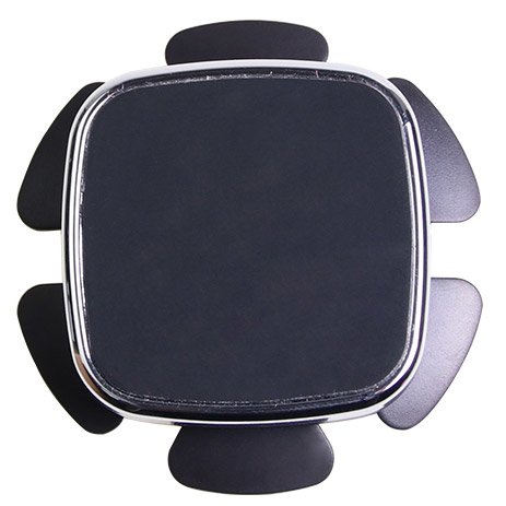 Suporte magnético autoadesivo para telefone automotivo volante prateado