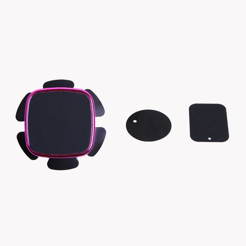 Suporte magnético autoadesivo para telefone automotivo volante prateado