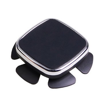Suporte magnético autoadesivo para telefone automotivo volante prateado