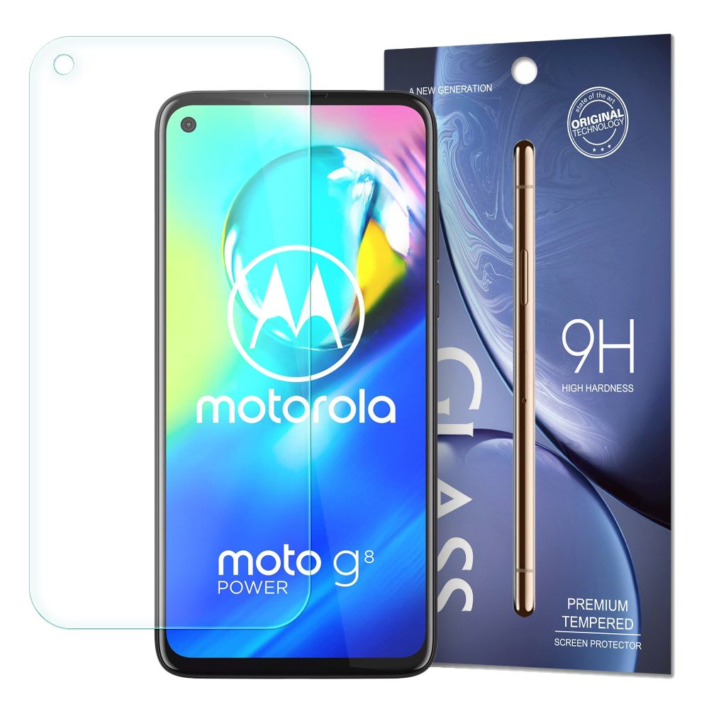 Protetor de tela de vidro temperado 9H para Motorola Moto G8 Power