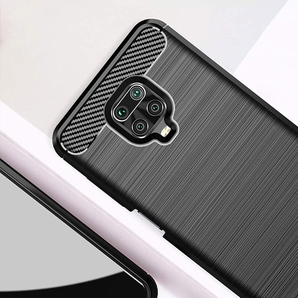 Capa carbono Capa flexível de TPU para Xiaomi Redmi Note 9 Pro - Redmi Note 9S preto