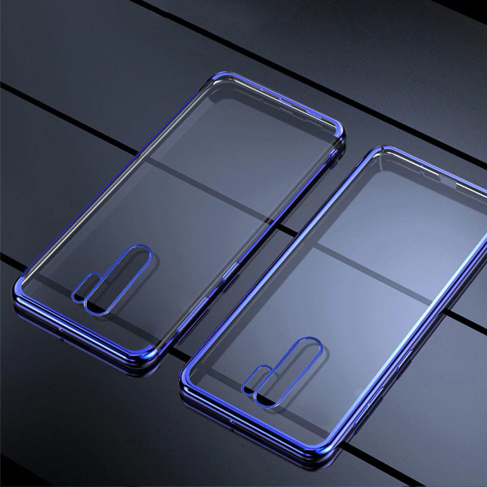Capa de gel TPU transparente com estrutura de galvanoplastia para Xiaomi Redmi Note 8 Pro vermelho