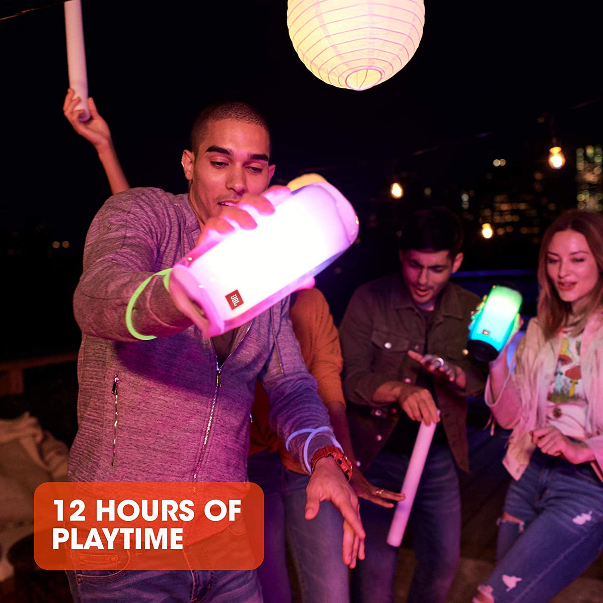 JBL Pulse 4 Branca Coluna Bluetooth