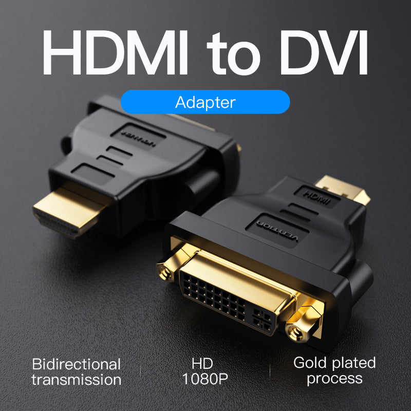 Adaptador VENTION Conversor HDMI para DVI - Bidirecional - Preto