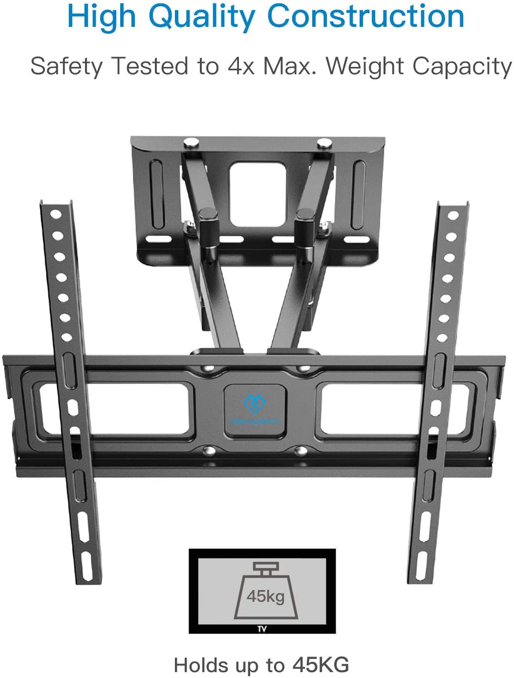 Suporte TV 32" - 55" Articulável Giratório Inclinável Capacidade 45KG / VESA 400 x 400 mm