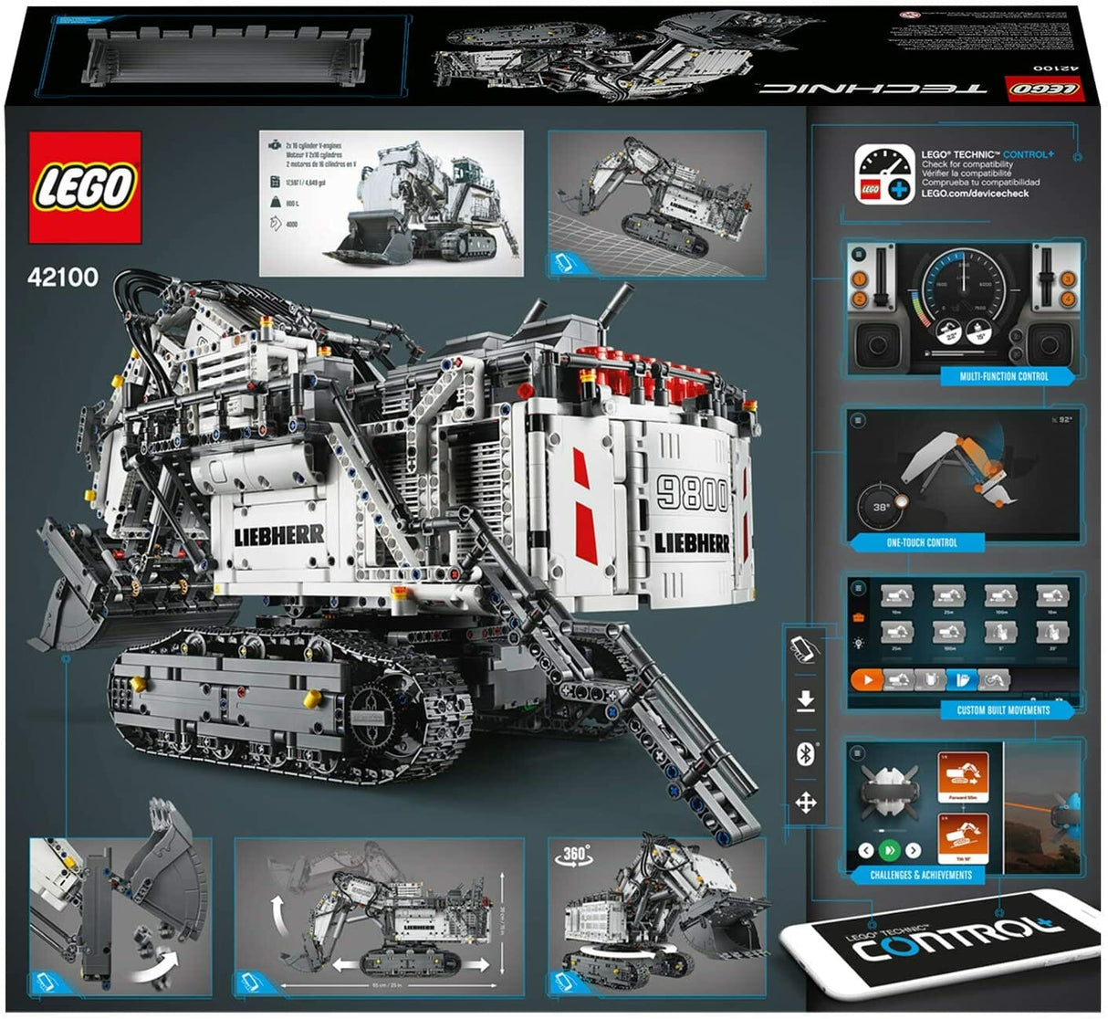 LEGO Technic 42100 Escavadora Liebherr R 9800