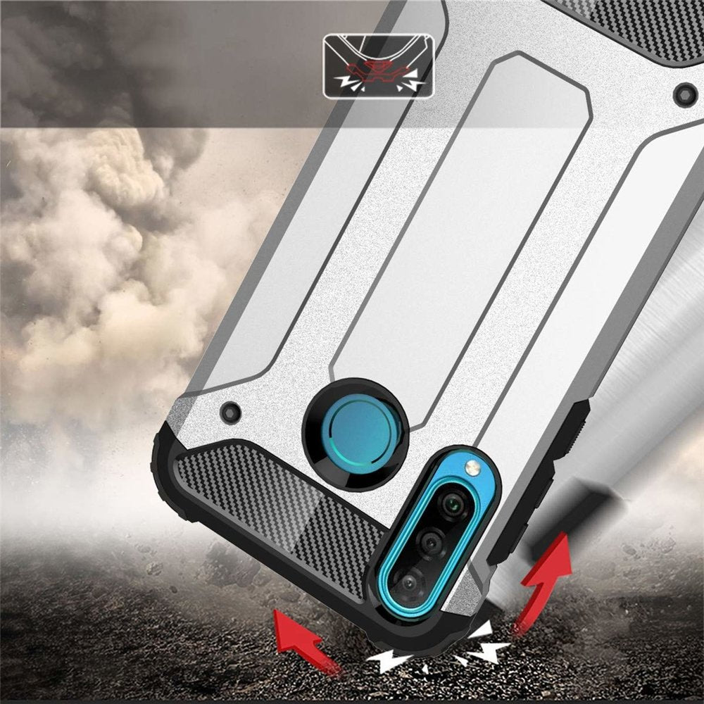Capa Hybrid Armor Capa resistente e resistente para Huawei P40 Lite E preta