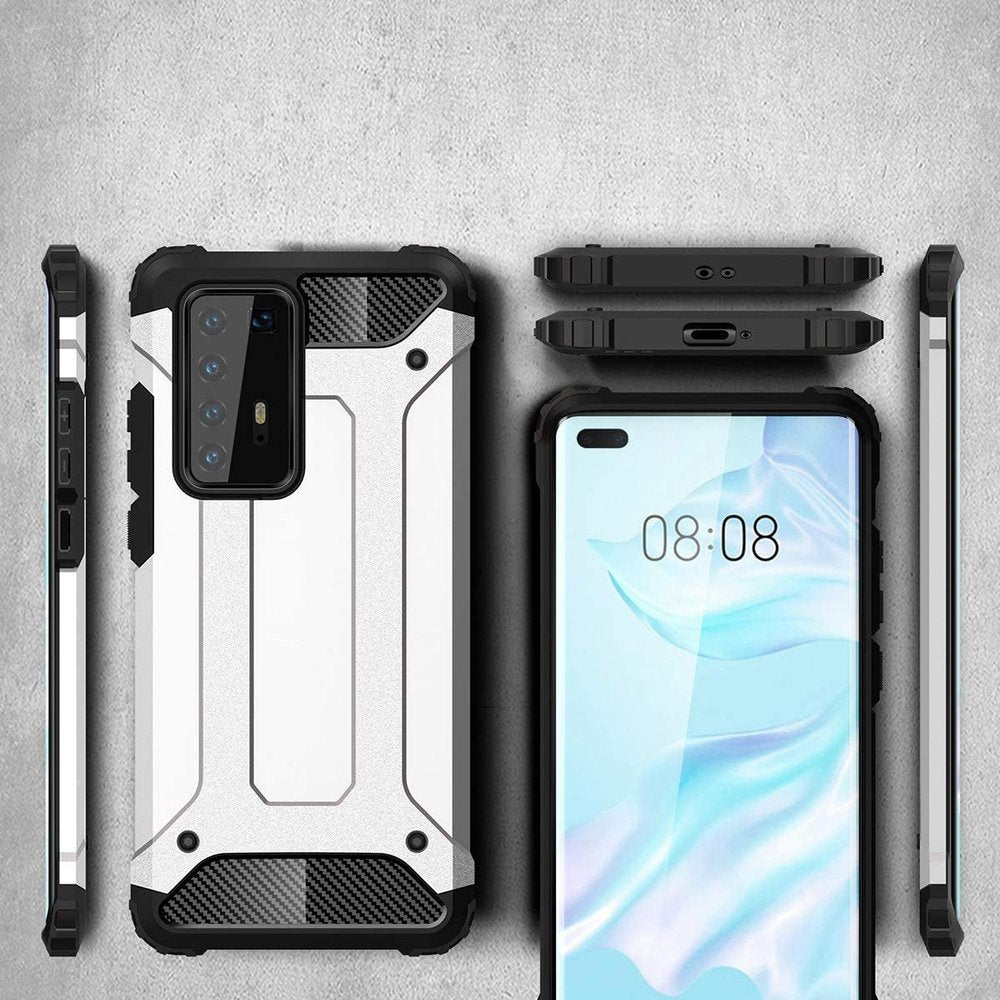 Capa Hybrid Armor Capa resistente e resistente para Huawei P40 Pro preta
