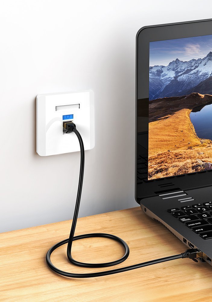 Módulos de rede sem blindagem Ugreen Ethernet Cat 6 8P8C RJ45 1000 Mbps 568A  -  B branco (80178 NW143)