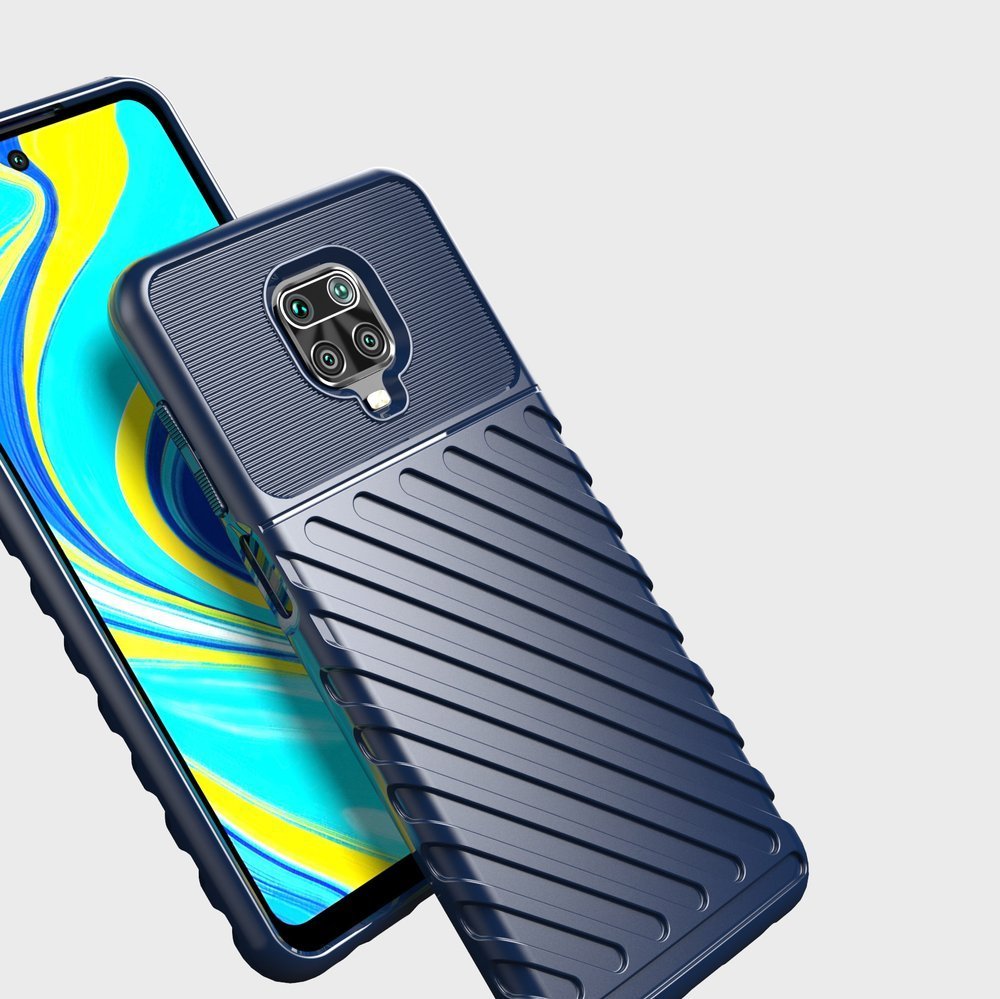 Capa Thunder Capa flexível resistente resistente em TPU para Xiaomi Redmi Note 9 Pro - Redmi Note 9S azul