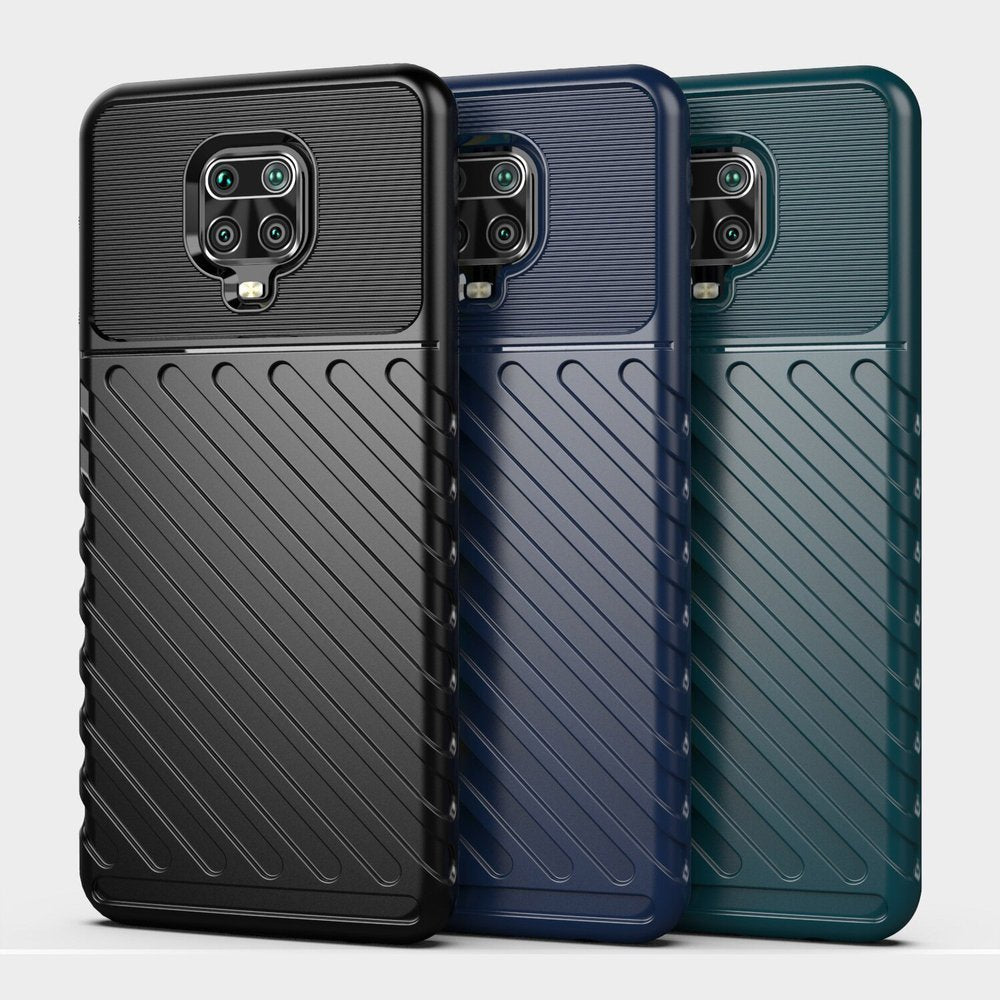 Capa Thunder Capa flexível resistente resistente em TPU para Xiaomi Redmi Note 9 Pro - Redmi Note 9S verde