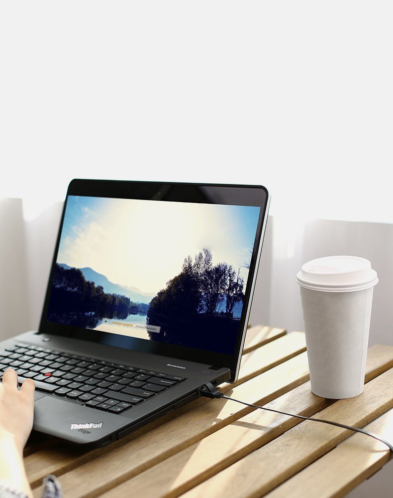 Cabo patchcord Ethernet plano Ugreen RJ45 Cat 6 UTP 1000 Mbps 1 m preto (NW101 50184)