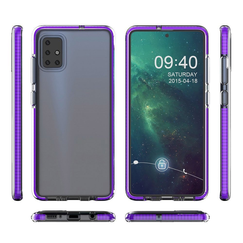 Capa protetora de gel de TPU transparente com moldura colorida para Xiaomi Redmi Note 9 Pro - Redmi Note 9S mint