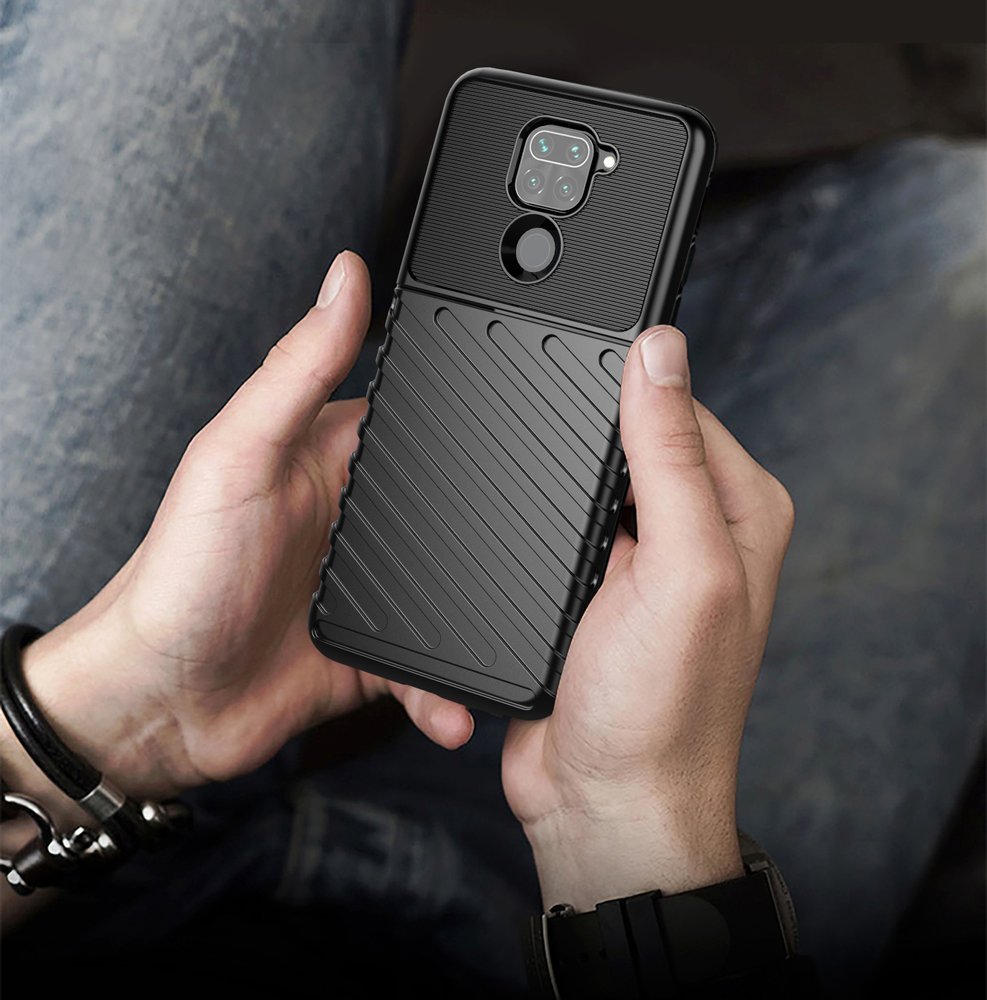 Capa Thunder Capa flexível resistente resistente em TPU para Xiaomi Redmi 10X 4G - Xiaomi Redmi Note 9 azul