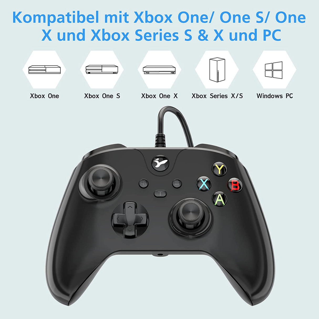 Comando para Xbox One Xbox Series X/S PC com Fio