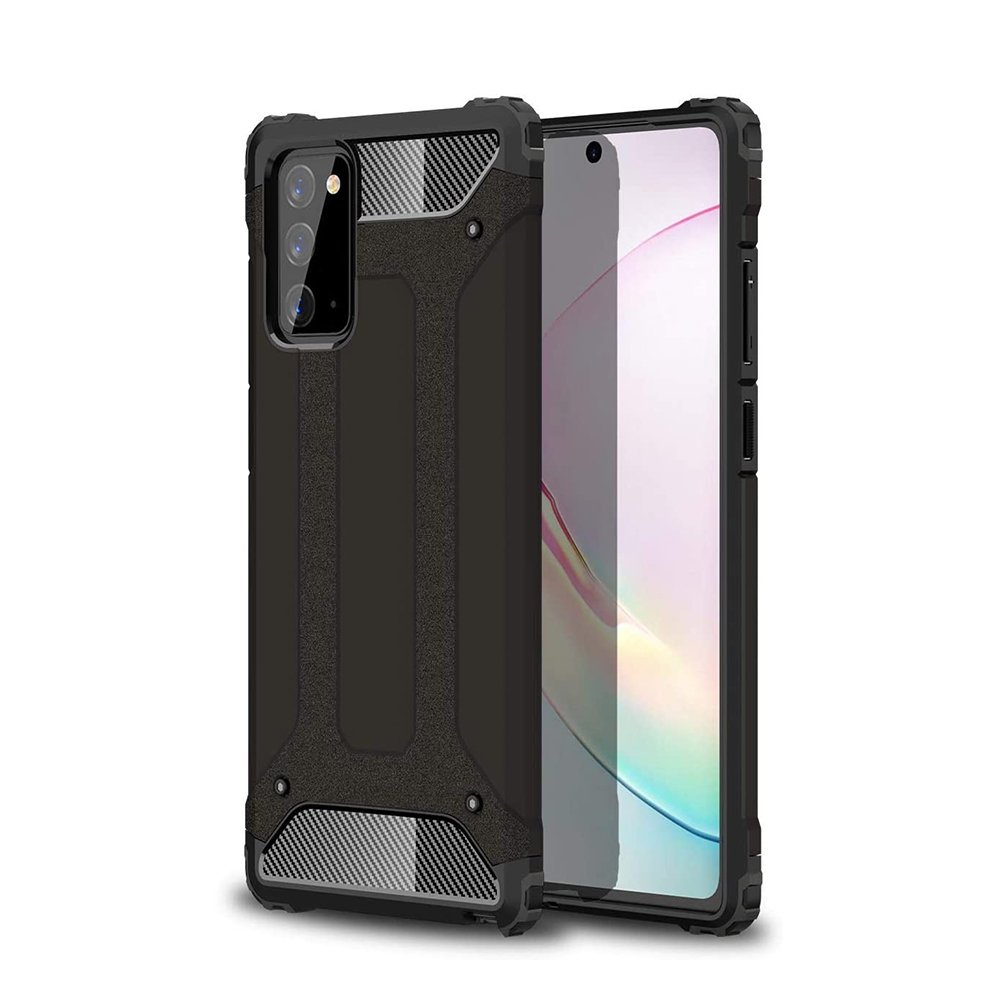 Capa Hybrid Armor Capa resistente e resistente para Samsung Galaxy Note 20 preta