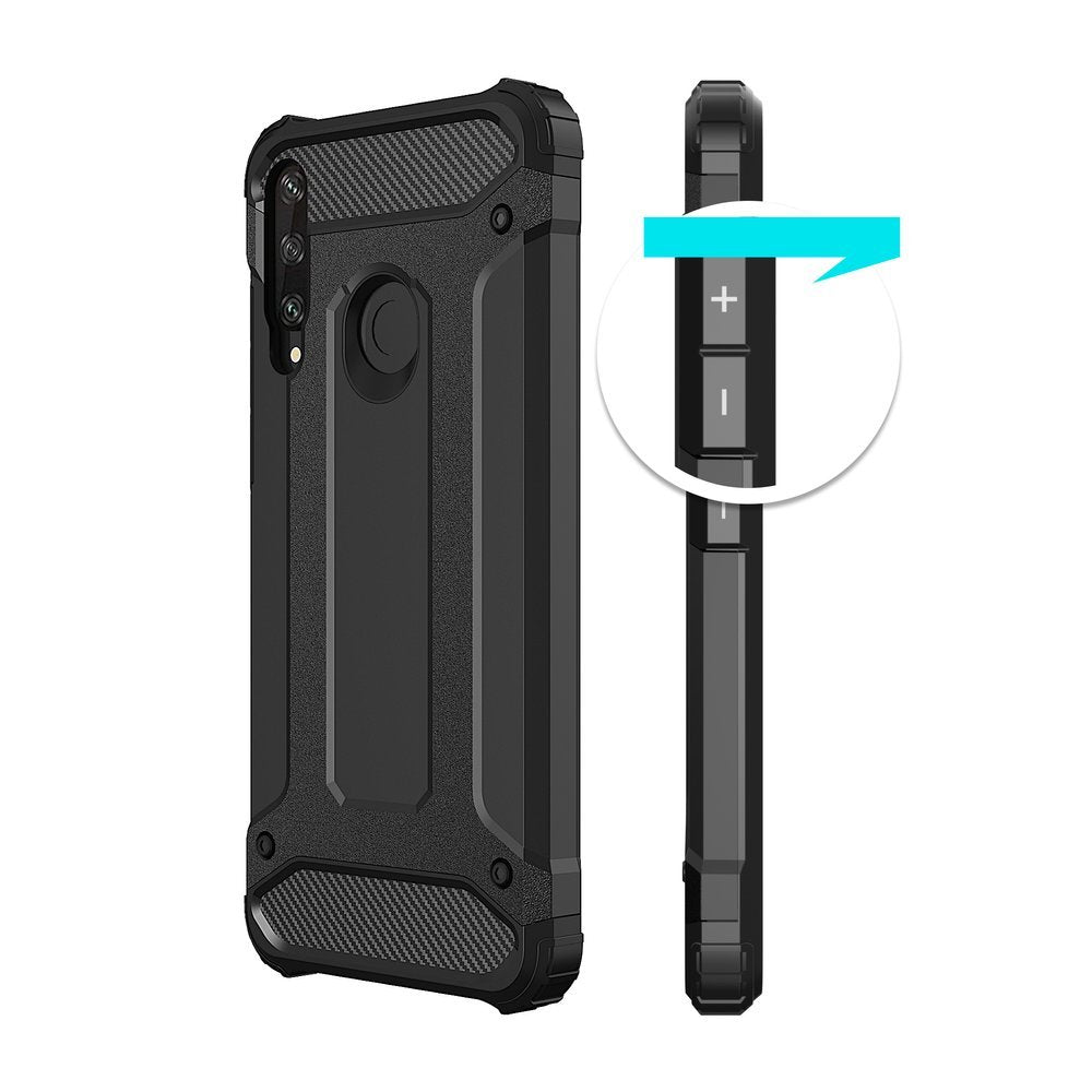 Capa Hybrid Armor Capa resistente e resistente para Huawei Y6p azul