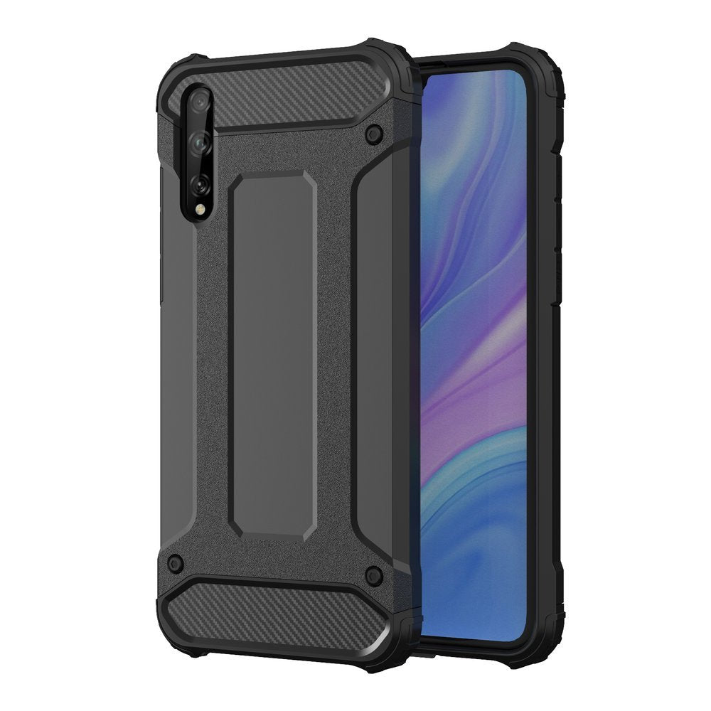 Capa Hybrid Armor Capa resistente e resistente para Huawei P Smart S - Y8p preta