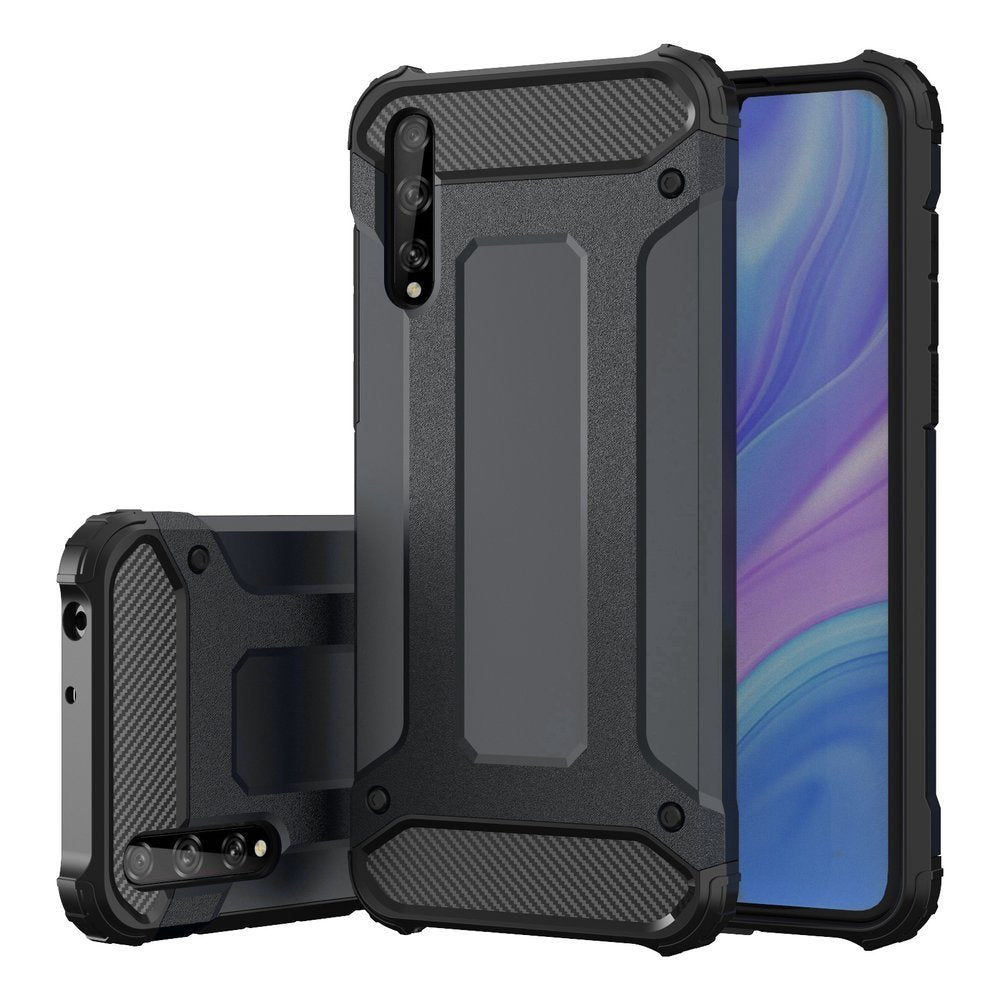 Capa Hybrid Armor Capa resistente e resistente para Huawei P Smart S - Y8p preta