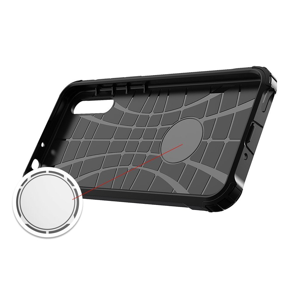 Capa Hybrid Armor Capa resistente e resistente para Huawei P Smart S - Y8p preta