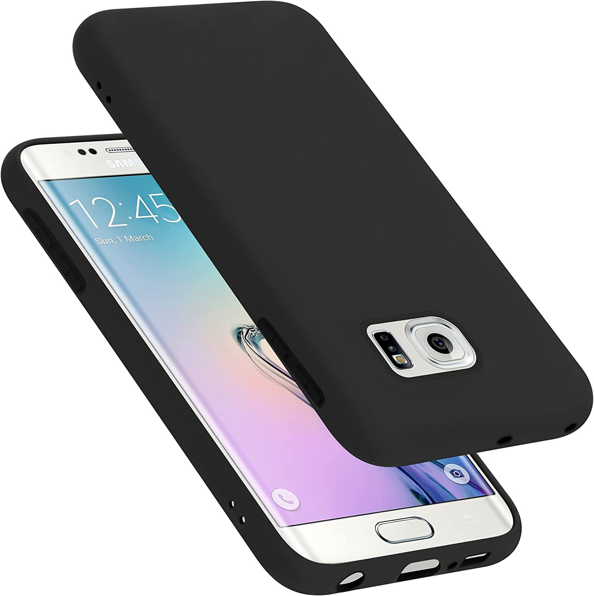 Capa Gel Silicone TPU Preto para Samsung Galaxy S6 Edge Plus