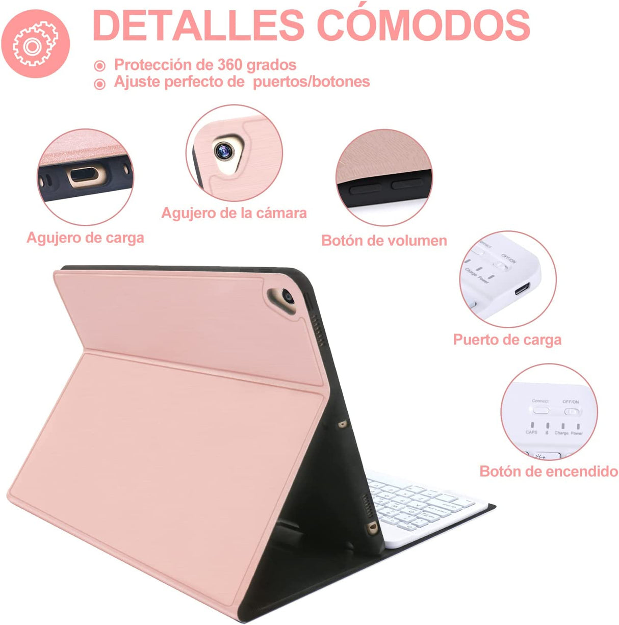 Capa Teclado Bluetooth para Ipad Pro 9.7/Air 2/Air – Multi4you®