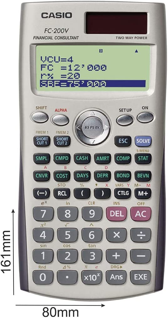 Casio Calculadora Financeira - FC-200V