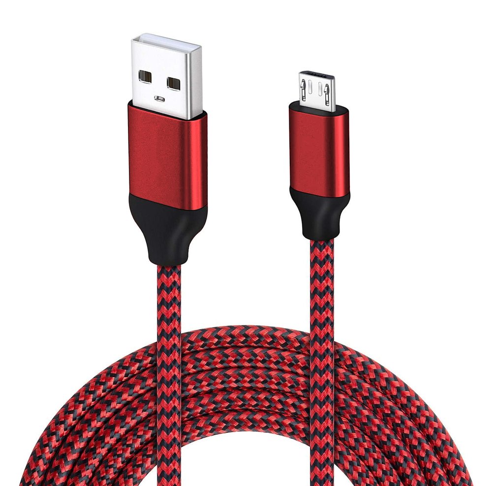 USB - cabo de dados de carregamento micro USB 2 A 1 m vermelho