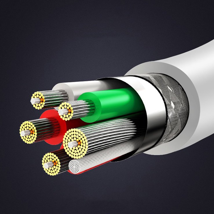 USB - cabo de dados de carregamento USB Tipo-C 5 A Huawei Super Charge 1 m branco